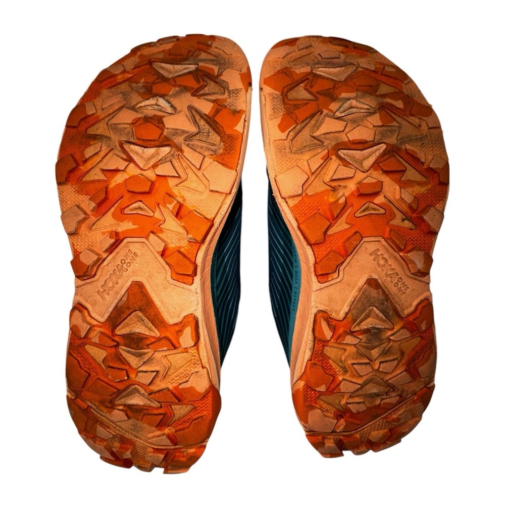 HOKA One One Torrent 2 Teal & Orange Colorway Women's Trail Running Shoes Sz 9.5 - Picture 11 of 13